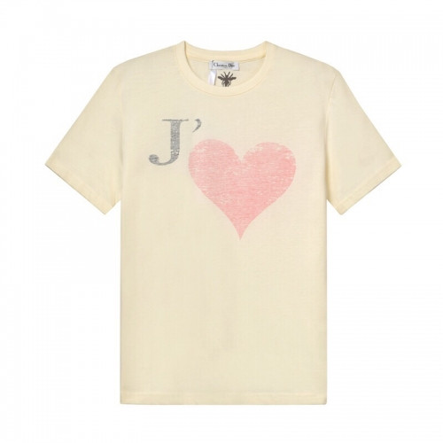Dior 2020 Womens Logo Cotton Short Sleeved Tshirts - 디올 2020 여성 로고 코튼 반팔티 Dio0601x.Size(xs - l).아이보리