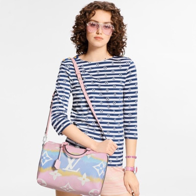 Louis Vuitton 2020 Speedy Tote Shoulder Bag,30cm - 루이비통 2020 스피디 토트 숄더백 M45146,LOUB2005,30cm,핑크블루