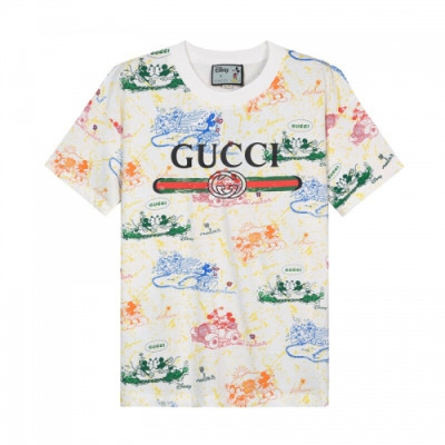 [매장판]Gucci 2020 Mm/Wm Logo Cotton Short Sleeved Tshirts - 구찌 2020 남자 로고 코튼 반팔티 Guc02649x.Size(xs - l).아이보리