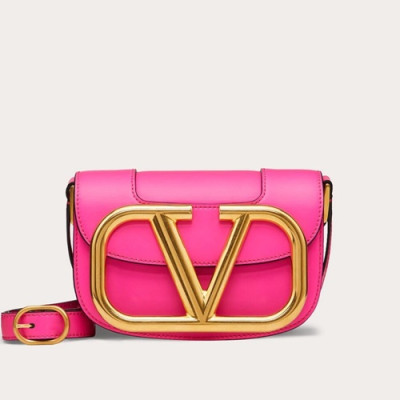 Valentino 2020 Leather Garavani Shoudler Cross Bag,18CM - 발렌티노 2020 가라바니 숄더 크로스백,VTB0977,18CM,핑크