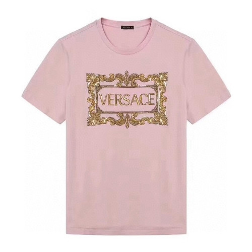 [베르사체]Versace 2020 Mens Logo Silket Short Sleeved Tshirts - 베르사체 2020 남성 메두사 실켓 반팔티 Ver0600x.Size(s - 3xl).핑크