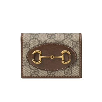 Gucci 2020 Ladies Canvas Wallet ,621887 - 구찌 2020 여성용 캔버스 반지갑 ,GUW0146.Size(11cm).브라운