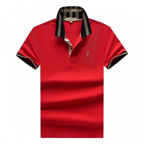 [버버리]Burberry 2020 Mens Logo Silket Short Sleeved Polo Tshirts - 버버리 2020 남성 로고 실켓 폴로 반팔티 Bur02504x.Size(m - 3xl).레드