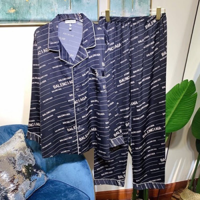 Balenciaga 2020 Mens Silk Pajamas - 발렌시아가 2020 남성용 실크 파자마 PAJA0059.Size(M,L,XL,XXL),블랙