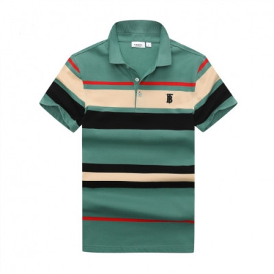 [버버리]Burberry 2020 Mens Logo Silket Short Sleeved Polo Tshirts - 버버리 2020 남성 로고 실켓 폴로 반팔티 Bur02548x.Size(m - 3xl).그린