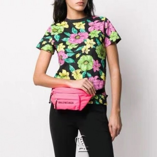 Balenciaga Womens Logo Cotton Short Sleeved Tshirts - 발렌시아가 여성 로고 오버사이즈 코튼 반팔티 Bal0600x.Size(xs - l).블랙