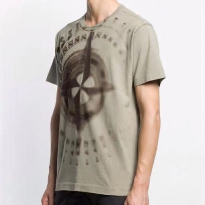 [스톤아일랜드]Stone Island 2020 Mens Crew-neck Cotton Short Sleeved Tshirts - 스톤아일랜드 2020 남성 크루넥 코튼 반팔티 Sto0147x.Size(m - 2xl).카키