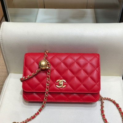 Chanel 2020 WOC Chain Cross Bag,19CM - 샤넬 2020 WOC 체인 크로스백,CHAB1436,19CM,레드