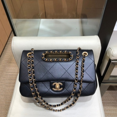 Chanel 2020 Leather Chain Shoulder Cross Bag,26CM - 샤넬 2020 여성용 레더 체인 숄더 크로스백,CHAB1438,26CM,블랙