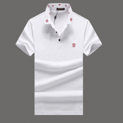 [루이비통]Louis vuitton 2020 Mens Silket Short Sleeved Polo Tshirts - 루이비통 2020 남성 실켓 폴로 반팔티 Lou01790x.Size(m - 3xl).화이트