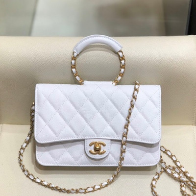 Chanel 2020 WOC Chain Tote Shoulder Cross Bag,19.2CM - 샤넬 2020 WOC 체인 토트 숄더 크로스백,CHAB1462,19.2CM,화이트