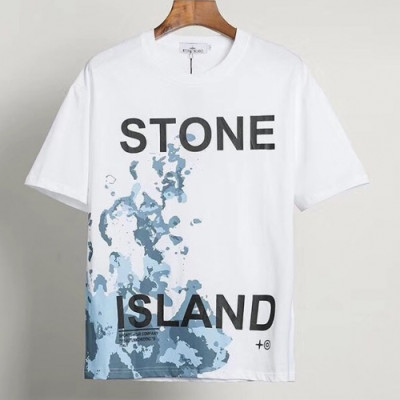 [스톤아일랜드]Stone Island 2020 Mens Crew-neck Cotton Short Sleeved Tshirts - 스톤아일랜드 2020 남성 크루넥 코튼 반팔티 Sto0162x.Size(m - 2xl).화이트