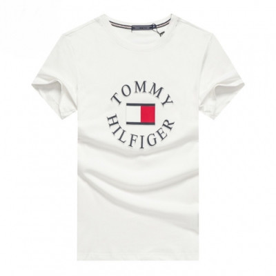 [토미]Tommy 2020 Mens Logo Silket Short Sleeved Tshirts - 토미 2020 남성 로고 실켓 반팔티 Tomy0035x.Size(m - 2xl).화이트