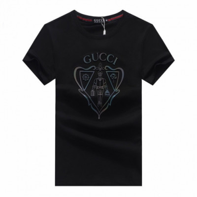 [매장판]Gucci 2020 Mens Logo Silket Short Sleeved Tshirts - 구찌 2020 남성 로고 실켓 반팔티 Guc02694x.Size(m - 2xl).블랙