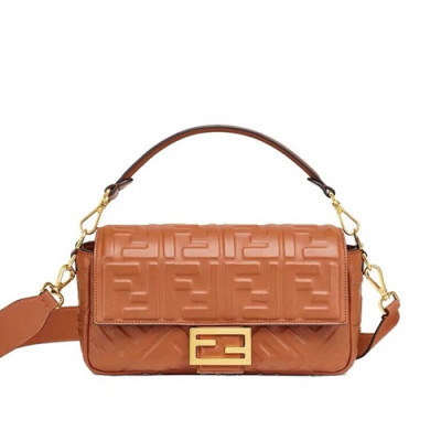 Fendi 2020 Baguette Tote Shoulder Bag, 26cm - 펜디 2020 바게트 토트 숄더백,FENB0534,26cm브라운