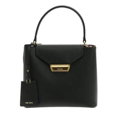 Prada 2020 Saffiano Tote Shoulder Bag,24CM - 프라다 2020 사피아노 여성용 토트 숄더백 ,1BN012-1,24cm,블랙