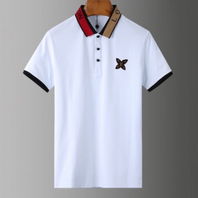 [루이비통]Louis vuitton 2020 Mens Silket Short Sleeved Polo Tshirts - 루이비통 2020 남성 실켓 폴로 반팔티 Lou01806x.Size(m - 3xl).화이트