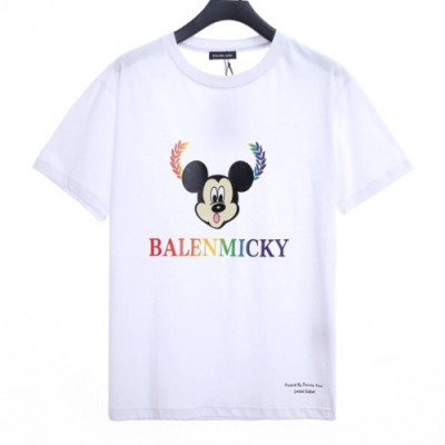 [발렌시아가]Balenciaga 2020 Mm/Wm Logo Cotton Short Sleeved Tshirts - 발렌시아가 2020 남자 로고 오버사이즈 코튼 반팔티 Bal0611x.Size(xs - l).화이트