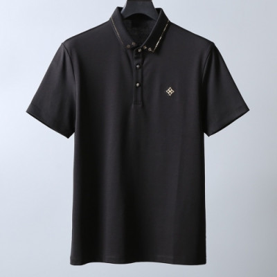 [루이비통]Louis vuitton 2020 Mens Silket Short Sleeved Polo Tshirts - 루이비통 2020 남성 실켓 폴로 반팔티 Lou01810x.Size(m - 3xl).블랙