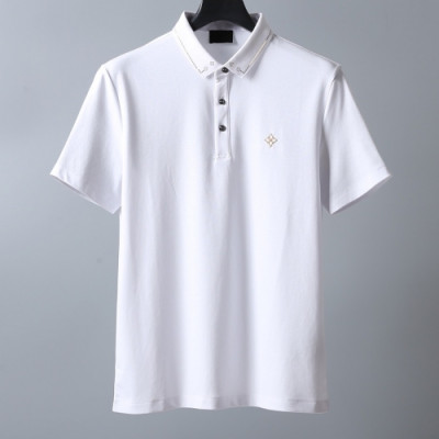 [루이비통]Louis vuitton 2020 Mens Silket Short Sleeved Polo Tshirts - 루이비통 2020 남성 실켓 폴로 반팔티 Lou01812x.Size(m - 3xl).화이트