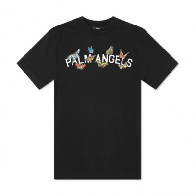 [팜 엔젤스]Palm Angels 2020 Mm/Wm Logo Cotton Short Sleeved Tshirts - 팜 엔젤스 2020 남자 로고 코튼 반팔티셔츠 Pam0141x.Size(s - xl).블랙