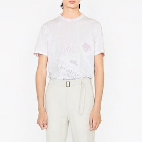 [디올]Dior 2020 Mm/Wm Logo Silket Short Sleeved Tshirts - 디올 2020 남/녀 로고 실켓 반팔티 Dio0615x.Size(xs - xl).화이트