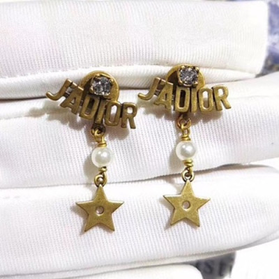 Dior 2020 Ladies Earring  - 디올 2020 여성용 이어링 ACC0124.(옐로우골드)