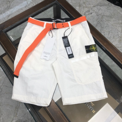 [스톤아일랜드]Stone Island 2020 Mens Casual Half-pants - 스톤아일랜드 2020 남성 로고 캐쥬얼 반바지 Sto0189x.Size(30 - 34).화이트