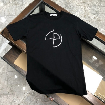 [스톤아일랜드]Stone Island 2020 Mens Crew-neck Cotton Short Sleeved Tshirts - 스톤아일랜드 2020 남성 크루넥 코튼 반팔티 Sto0208x.Size(m - 2xl).블랙