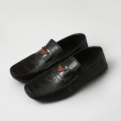 [업 신상]Armani 2020 Mens Leather Loafer - 알마니 2020 남성용 레더 로퍼 ARMS0352,Size(240 - 270).블랙