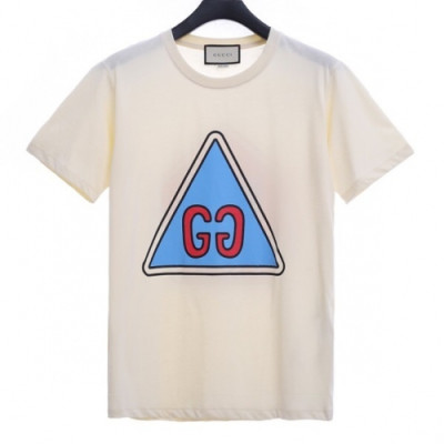 [매장판]Gucci 2020 Mm/Wm Logo Cotton Short Sleeved Tshirts - 구찌 2020 남자 로고 코튼 반팔티 Guc02701x.Size(xs - l).아이보리