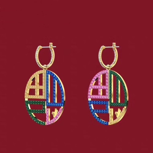 Swarovski 2020 Ladies Earring - 스와로브스키 2020 여성용 이어링 ACC0200.(옐로우골드)