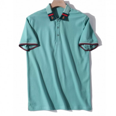 [매장판]Gucci 2020 Mens Logo Silket Short Sleeved Polo Tshirts - 구찌 2020 남성 로고 실켓 폴로 반팔티 Guc02719x.Size(m - 3xl).그린