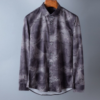 [루이비통]Louis vuitton 2020 Mens Trendy Cotton shirts - 루이비통 2020 남성 트렌디 코튼 셔츠 Lou01840x.Size(s - 2xl).그레이