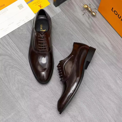 Louis Vuitton 2024 Mens Leather Oxford Shoes,LOUS1083 - 루이비통 2024 남성용 레더 옥스퍼드 슈즈,Size(240-275),와인