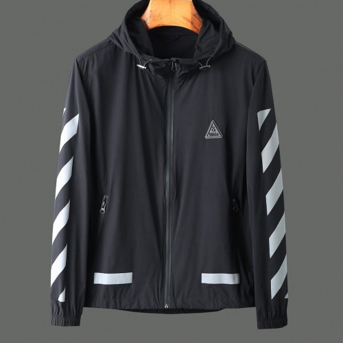 Off-white 2020 Mens Logo Casual Windproof Jackets - 오프화이트 2020 남성 로고 캐쥬얼 방풍 자켓 Off0431x.Size(m - 2xl).블랙
