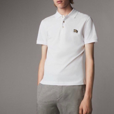 [버버리]Burberry 2020 Mens Logo Short Sleeved Polo Tshirts - 버버리 2020 남성 로고 폴로 반팔티 Bur02694x.Size(s - 2xl).화이트