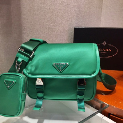 Prada 2020 Nylon Shoulder Bag,22cm - 프라다 2020 남여공용 나일론 숄더백 ,2VD034-5,22cm,그린