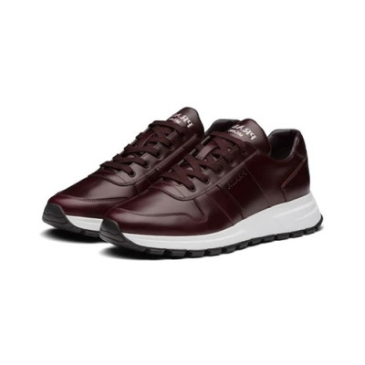 [매장판]Prada 2020 Mens Leather Sneakers - 프라다 2020 남성용 레더 스니커즈,PRAS0406,Size(240 - 270).브라운