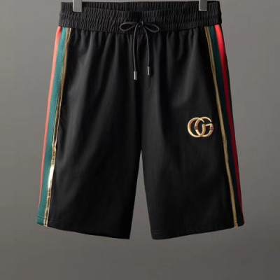 [구찌]Gucci 2020 Mens Initial Logo Vintage Casual Half Pants - 구찌 2020 남성 이니셜 로고 빈티지 캐쥬얼 반바지 Guc02772x.Size(s - 4xl).블랙