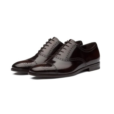 [매장판]Prada 2020 Mens Leather Oxford Shoes - 프라다 2020 남성용 옥스퍼드 레더 슈즈,PRAS0532,Size(240 - 270).브라운