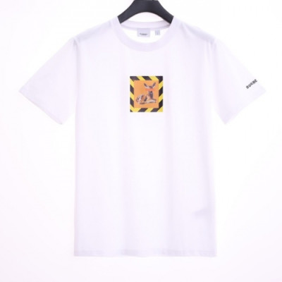 [버버리]Burberry 2020 Mm/Wm Logo Cotton Short Sleeved Tshirts - 버버리 2020 남/녀 로고 코튼 반팔티 Bur02718x.Size(xs - l).화이트