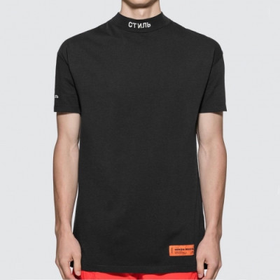 [헤론프레스턴]Heron Preston 2020 Mens Printing Crew neck Short Sleeved Oversize Tshirt - 헤론프레스턴 2020 남성 프린팅 코튼 오버사이즈 반팔티 Hron0030x.Size(xs - l).블랙