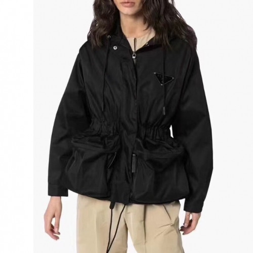 Prada 2020 Womens Logo Casual Jackets - 프라다 2020 여성 로고 캐쥬얼 자켓 Pra01072x.Size(s - l).블랙