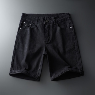 [알마니]Armani 2020 Mens Casual Denim Half Pants - 알마니 2020 남성 캐쥬얼 데님 반바지 Arm0713x.Size(28 - 40).블랙