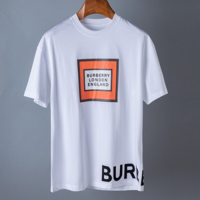 [버버리]Burberry 2020 Mm/Wm Logo Cotton Short Sleeved Tshirts - 버버리 2020 남/녀 로고 코튼 반팔티 Bur02733x.Size(m - 2xl).화이트