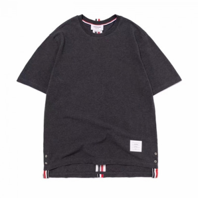 [톰브라운]Thom Browne 2020 Mm/Wm Casual Cotton Short Sleeved Polo Tshirts - 톰브라운 2020 남/녀 캐쥬얼 코튼 폴로 반팔티 Tho0826x.Size(m - 2xl).다크그레이