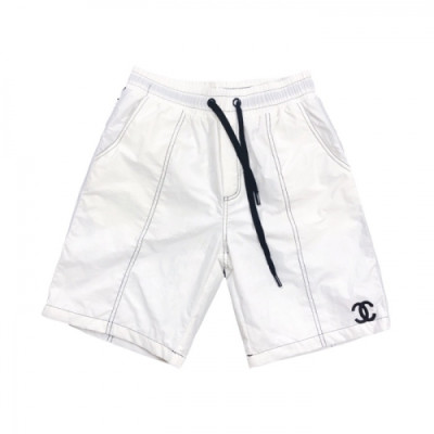 [샤넬]Chanel 2020 Mens Logo Casual Training Half Pants - 샤넬 2020 남성 캐쥬얼 트레이닝 반바지 Cnl0587x.Size(m - 2xl).화이트