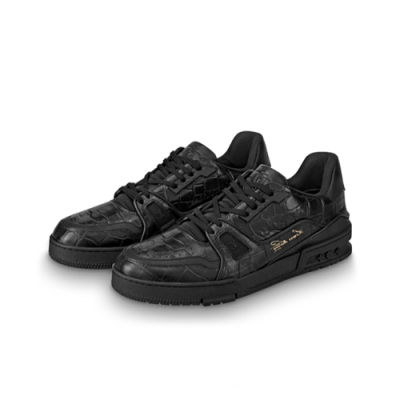 [매장판]Louis Vuitton 2020 Mens Leather Sneakers -  루이비통 2020 남성용 레더 스니커즈 LOUS1197,Size(240 - 270).블랙