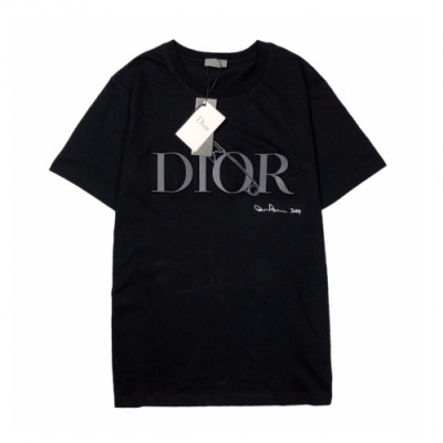 [디올]Dior 2020 Mens Casual Crew-neck Short Sleeved Tshirts - 디올 2020 남성 캐쥬얼 크루넥 반팔티 Dio0677x.Size(s - xl).블랙